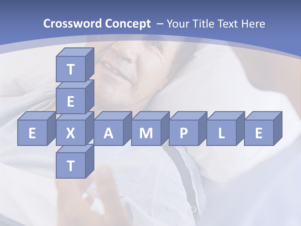 A Man Talking To A Woman In A Hospital Bed PowerPoint Template