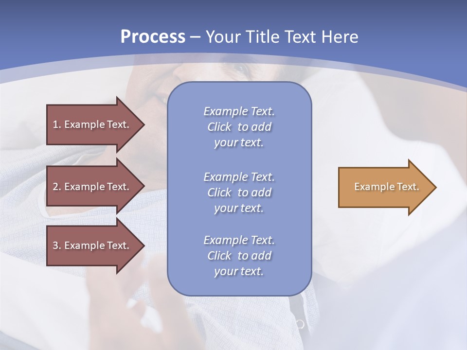 A Man Talking To A Woman In A Hospital Bed PowerPoint Template