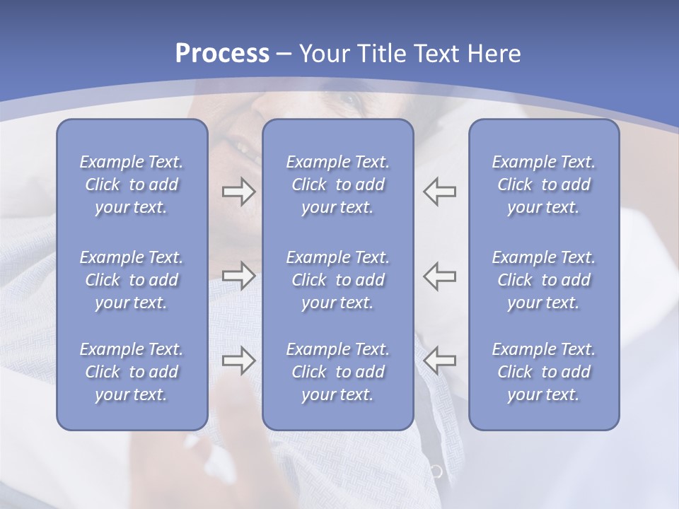 A Man Talking To A Woman In A Hospital Bed PowerPoint Template
