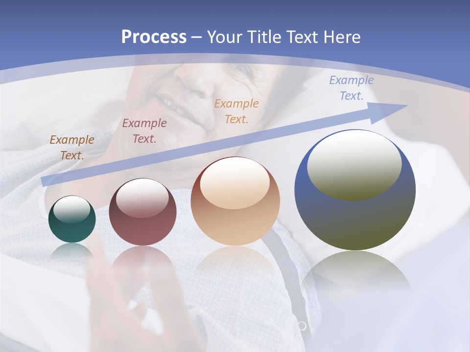 A Man Talking To A Woman In A Hospital Bed PowerPoint Template