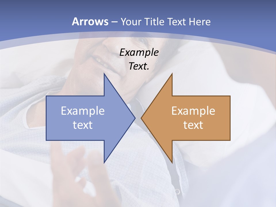 A Man Talking To A Woman In A Hospital Bed PowerPoint Template
