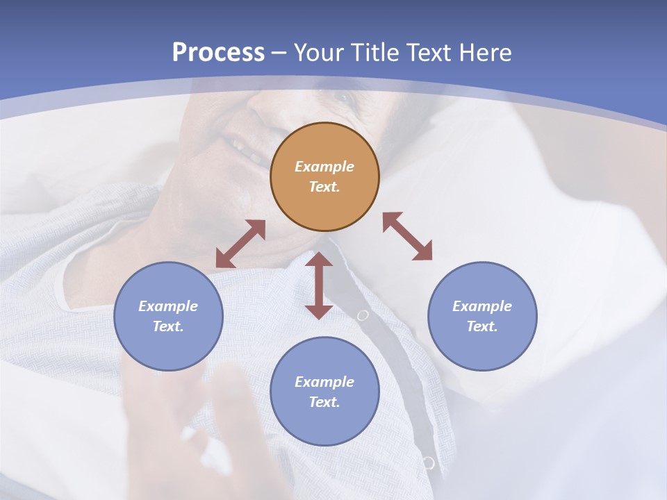 A Man Talking To A Woman In A Hospital Bed PowerPoint Template