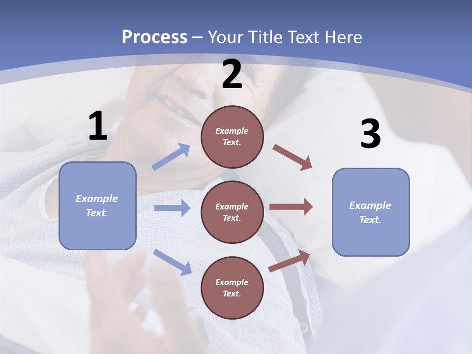 A Man Talking To A Woman In A Hospital Bed PowerPoint Template