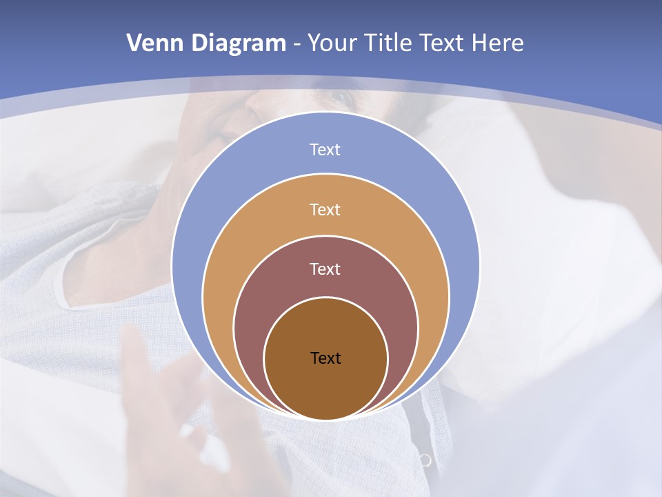 A Man Talking To A Woman In A Hospital Bed PowerPoint Template