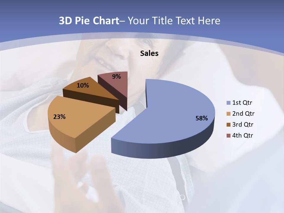 A Man Talking To A Woman In A Hospital Bed PowerPoint Template