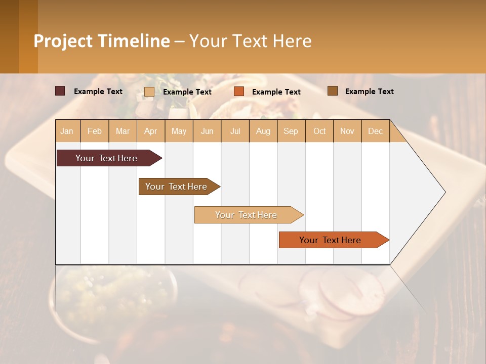 Three Tacos On A Plate With Sauces On The Side PowerPoint Template
