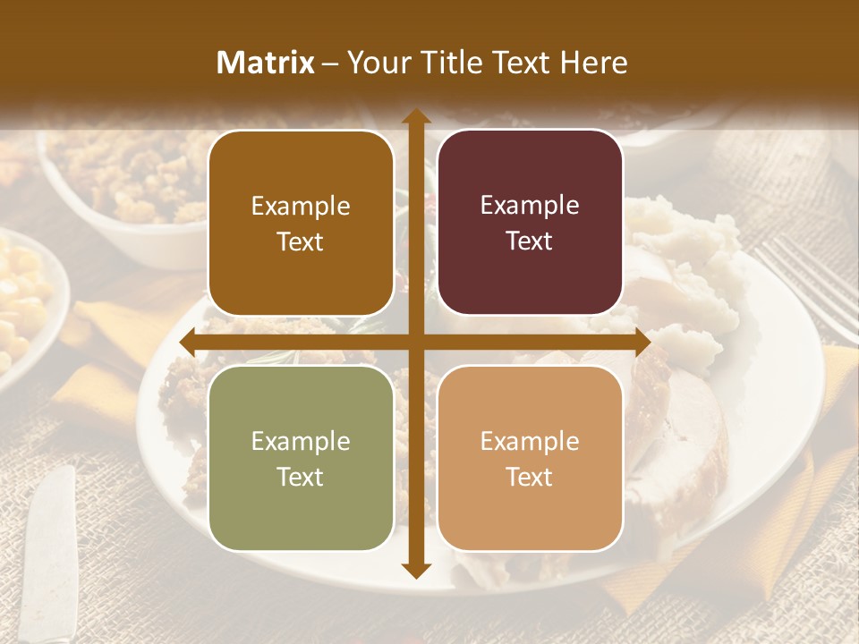 A Plate Of Food With Meat And Vegetables On It PowerPoint Template