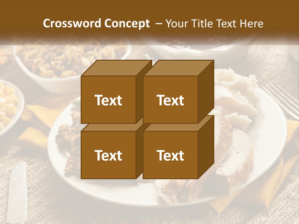 A Plate Of Food With Meat And Vegetables On It PowerPoint Template