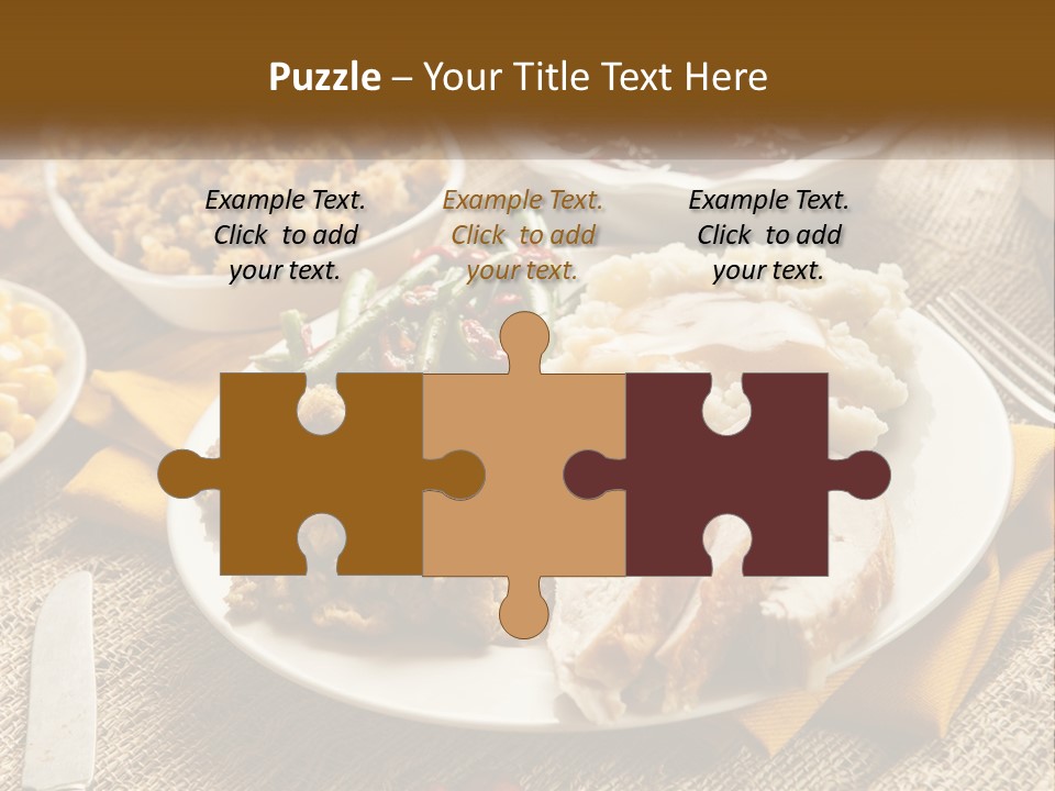 A Plate Of Food With Meat And Vegetables On It PowerPoint Template