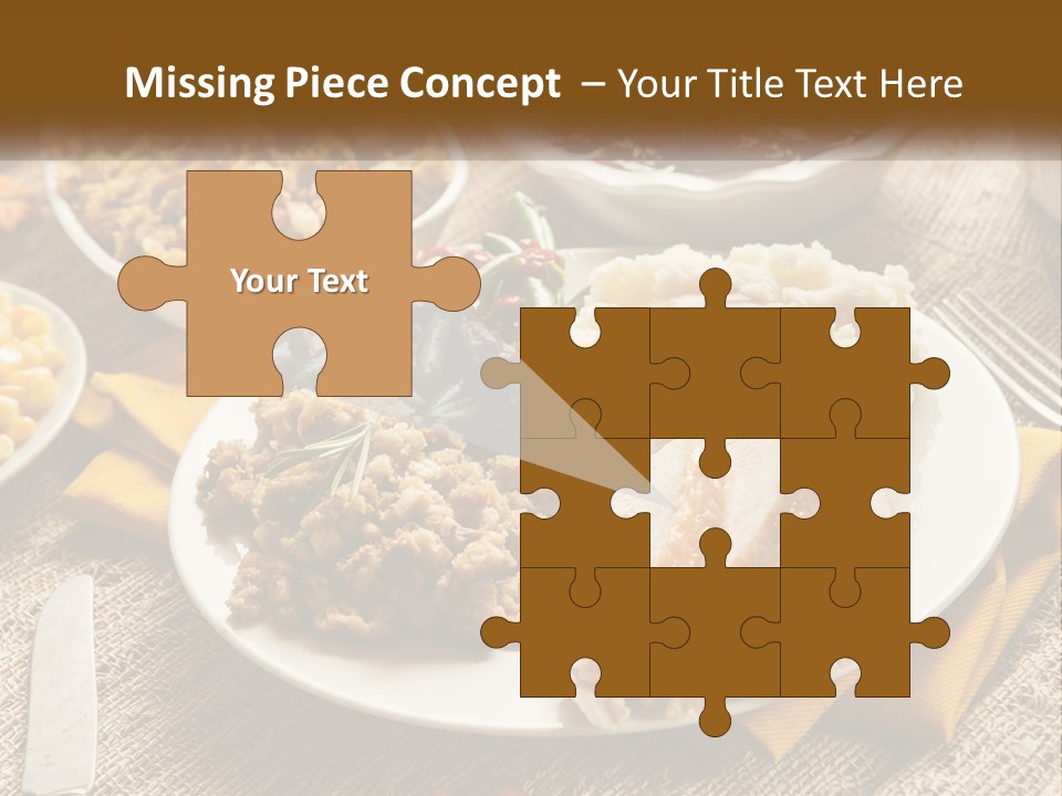 A Plate Of Food With Meat And Vegetables On It PowerPoint Template