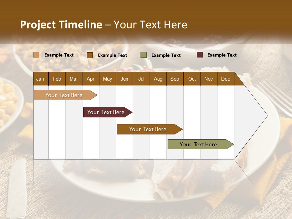 A Plate Of Food With Meat And Vegetables On It PowerPoint Template