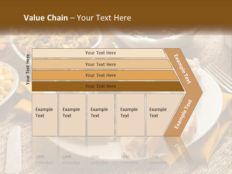 A Plate Of Food With Meat And Vegetables On It PowerPoint Template