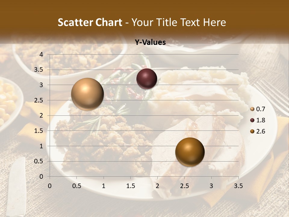 A Plate Of Food With Meat And Vegetables On It PowerPoint Template