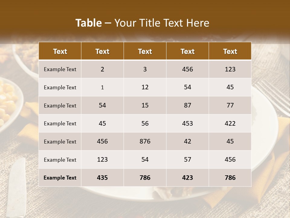 A Plate Of Food With Meat And Vegetables On It PowerPoint Template