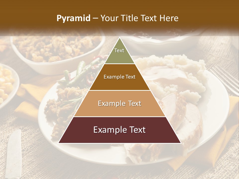 A Plate Of Food With Meat And Vegetables On It PowerPoint Template
