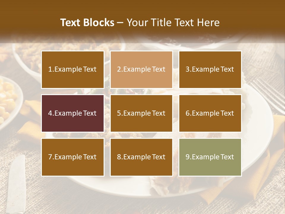 A Plate Of Food With Meat And Vegetables On It PowerPoint Template