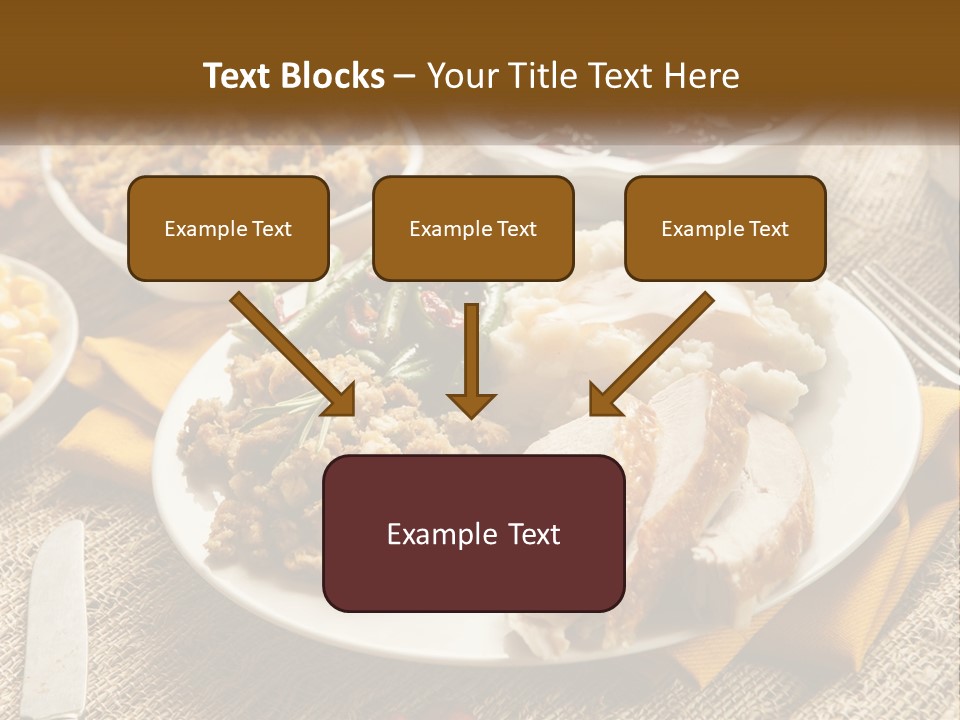 A Plate Of Food With Meat And Vegetables On It PowerPoint Template