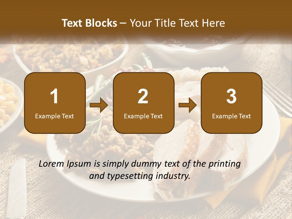 A Plate Of Food With Meat And Vegetables On It PowerPoint Template