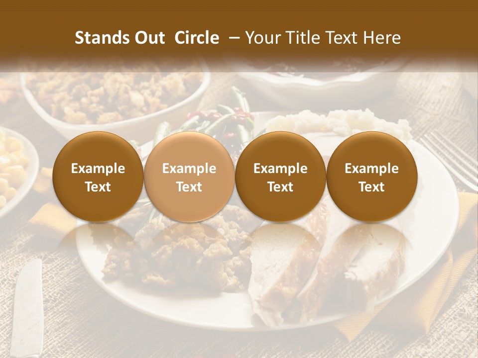 A Plate Of Food With Meat And Vegetables On It PowerPoint Template