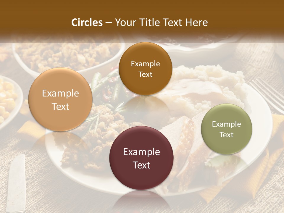 A Plate Of Food With Meat And Vegetables On It PowerPoint Template