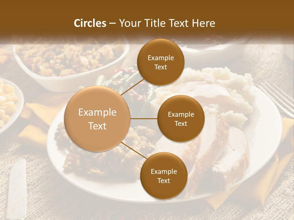 A Plate Of Food With Meat And Vegetables On It PowerPoint Template