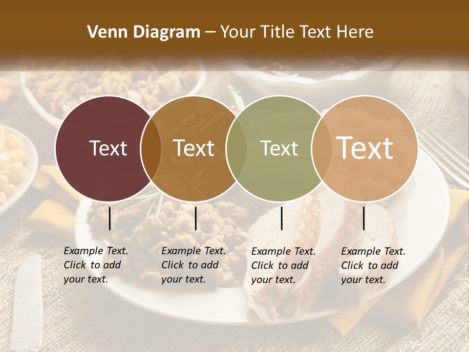A Plate Of Food With Meat And Vegetables On It PowerPoint Template