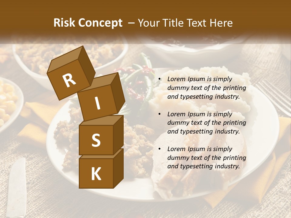 A Plate Of Food With Meat And Vegetables On It PowerPoint Template