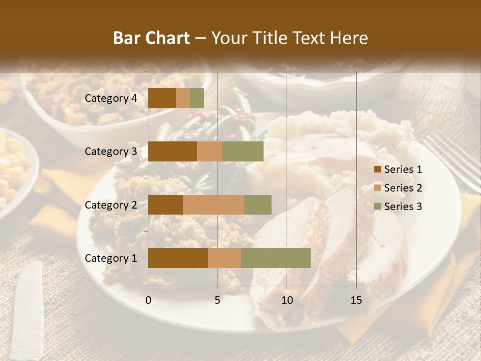 A Plate Of Food With Meat And Vegetables On It PowerPoint Template