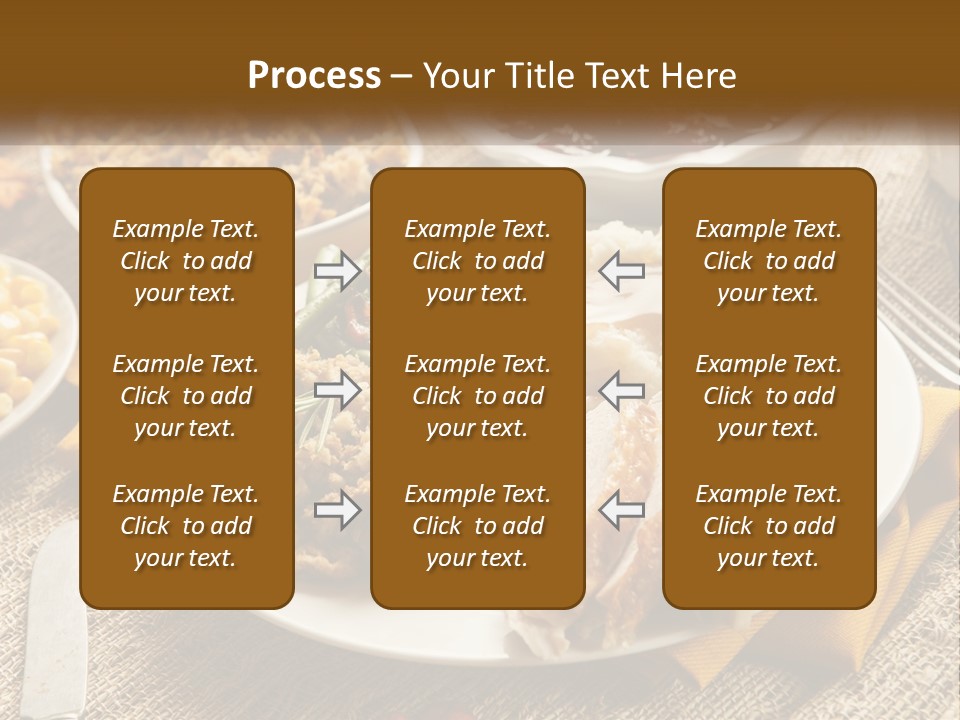 A Plate Of Food With Meat And Vegetables On It PowerPoint Template