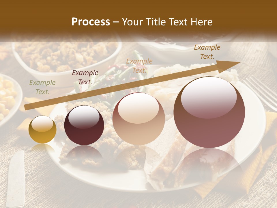 A Plate Of Food With Meat And Vegetables On It PowerPoint Template