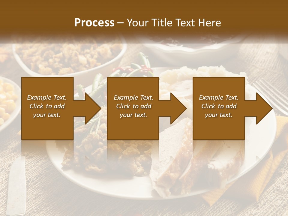 A Plate Of Food With Meat And Vegetables On It PowerPoint Template