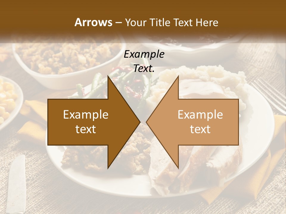 A Plate Of Food With Meat And Vegetables On It PowerPoint Template
