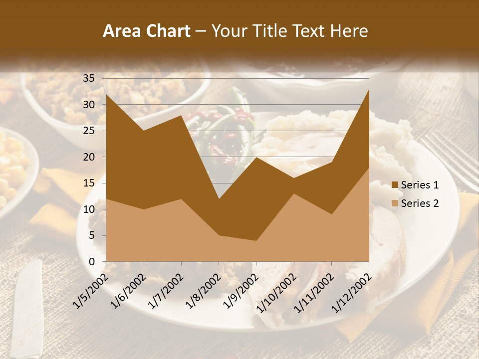 A Plate Of Food With Meat And Vegetables On It PowerPoint Template