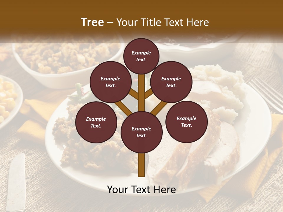 A Plate Of Food With Meat And Vegetables On It PowerPoint Template