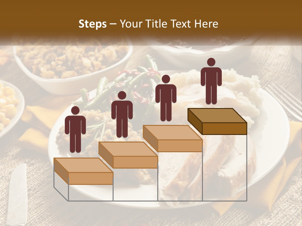 A Plate Of Food With Meat And Vegetables On It PowerPoint Template