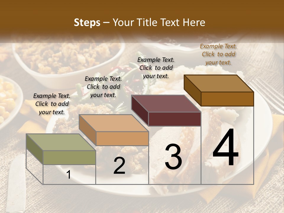 A Plate Of Food With Meat And Vegetables On It PowerPoint Template