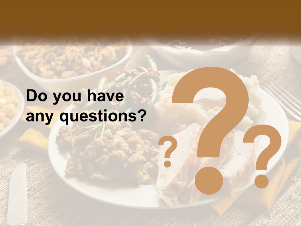 A Plate Of Food With Meat And Vegetables On It PowerPoint Template