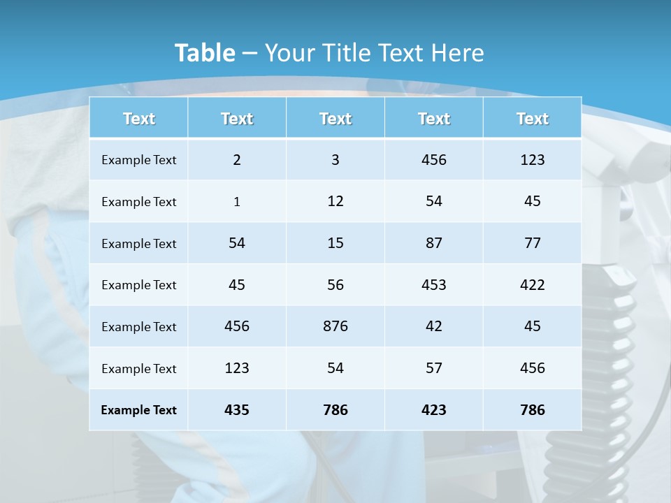 A Man And A Woman In A Gym On Exercise Bikes PowerPoint Template