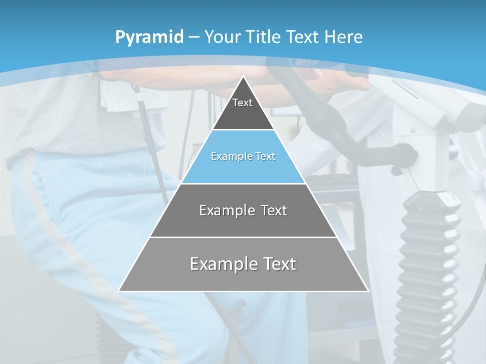 A Man And A Woman In A Gym On Exercise Bikes PowerPoint Template