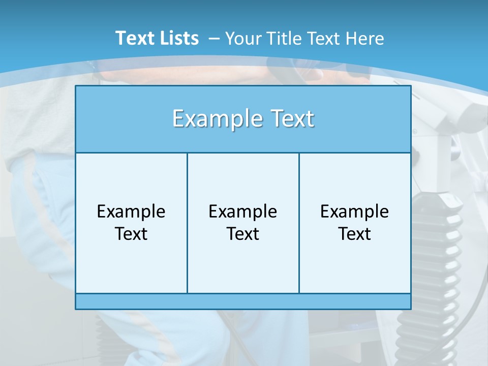 A Man And A Woman In A Gym On Exercise Bikes PowerPoint Template
