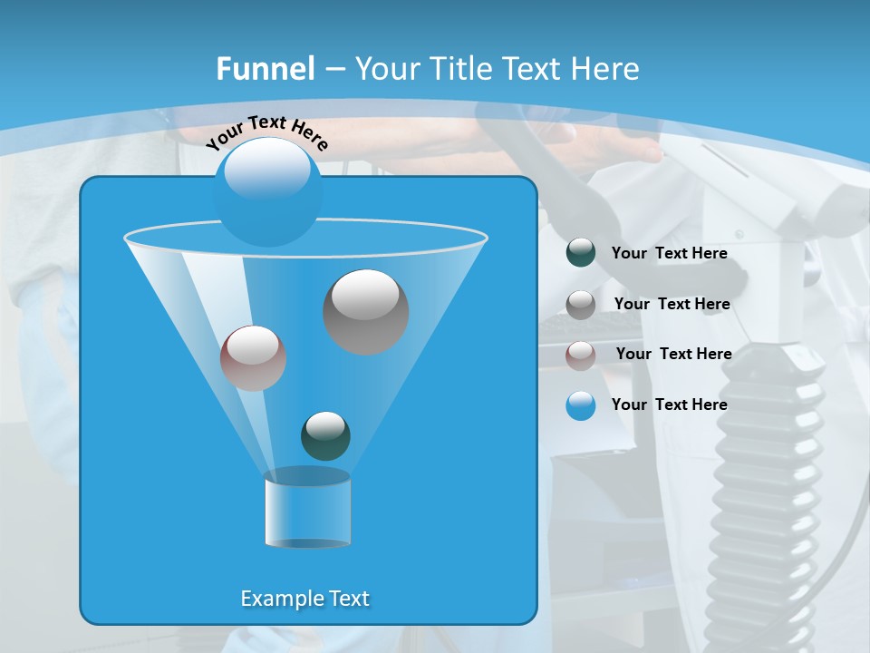 A Man And A Woman In A Gym On Exercise Bikes PowerPoint Template