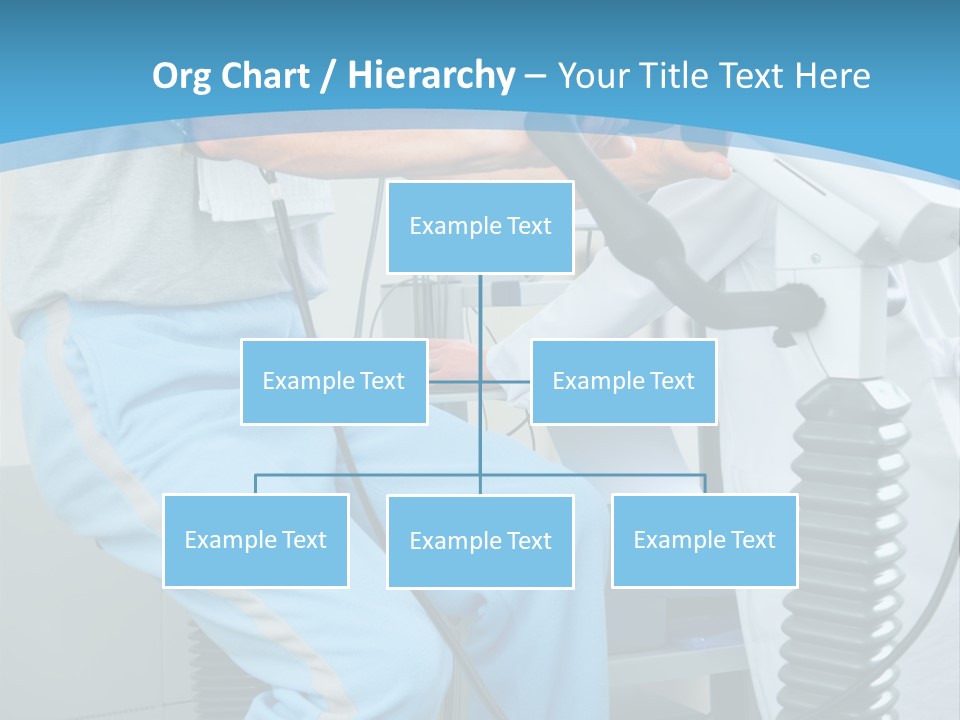 A Man And A Woman In A Gym On Exercise Bikes PowerPoint Template