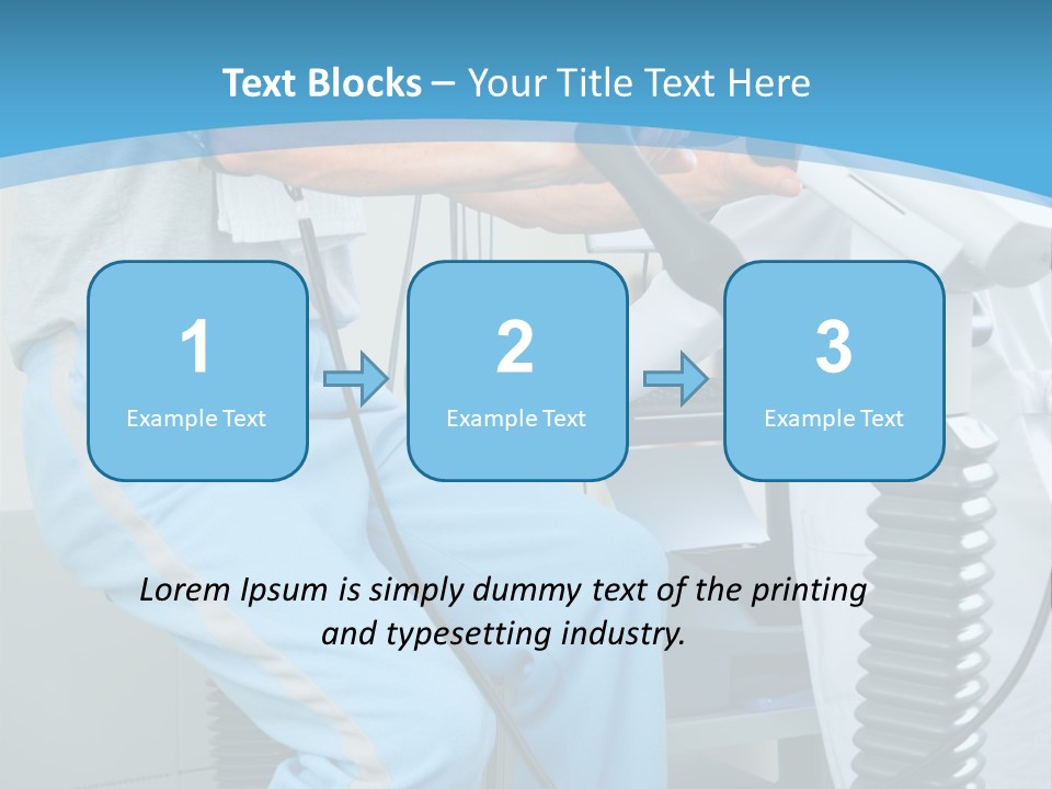 A Man And A Woman In A Gym On Exercise Bikes PowerPoint Template