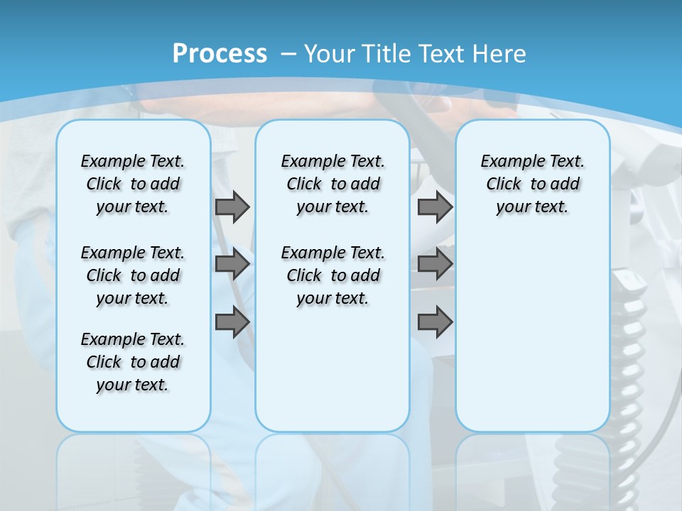 A Man And A Woman In A Gym On Exercise Bikes PowerPoint Template