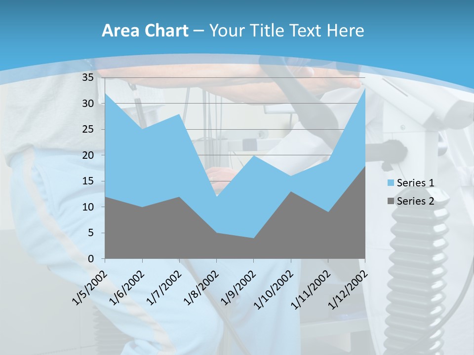 A Man And A Woman In A Gym On Exercise Bikes PowerPoint Template