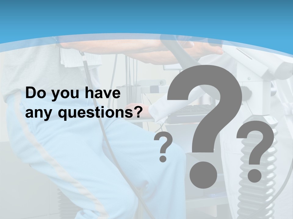 A Man And A Woman In A Gym On Exercise Bikes PowerPoint Template