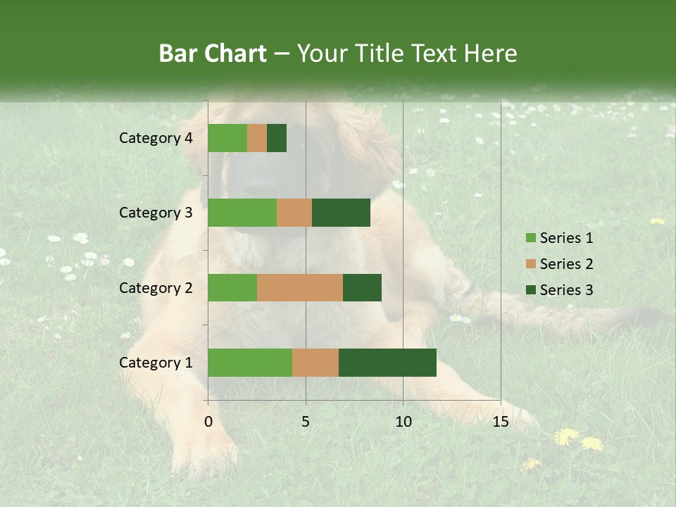 A Large Brown Dog Laying On Top Of A Lush Green Field PowerPoint Template