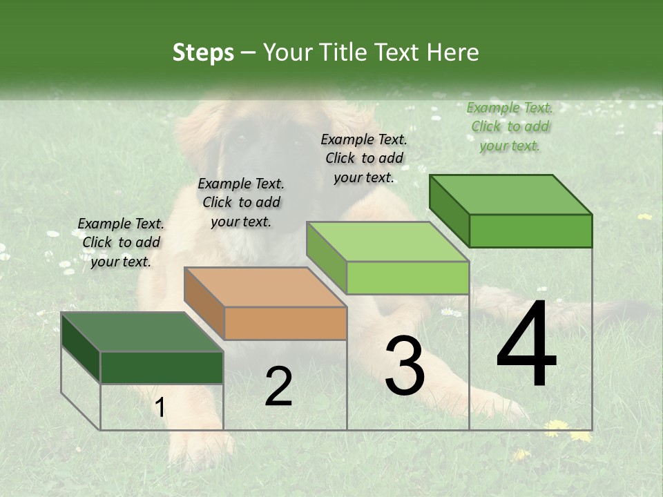 A Large Brown Dog Laying On Top Of A Lush Green Field PowerPoint Template