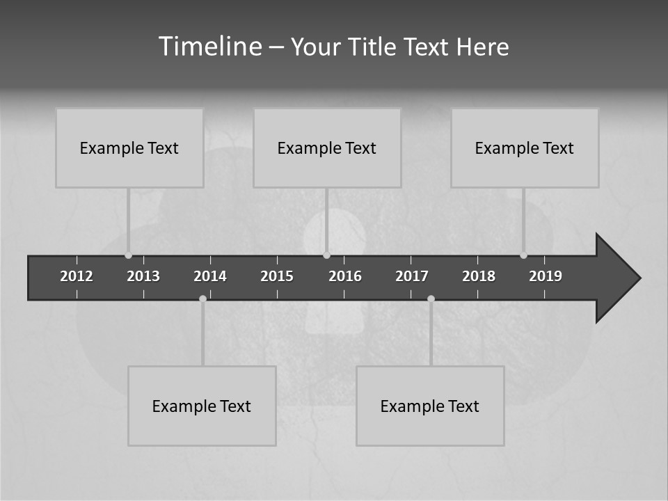 A Cloud With A Keyhole In The Middle Of It PowerPoint Template
