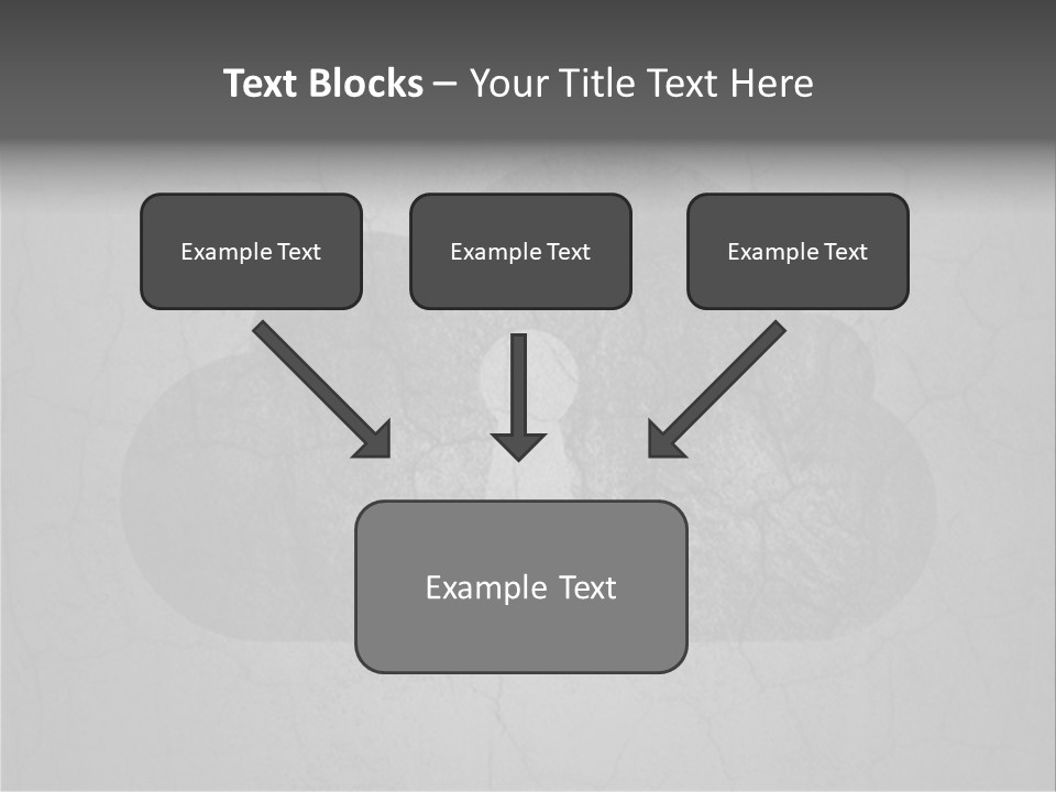 A Cloud With A Keyhole In The Middle Of It PowerPoint Template